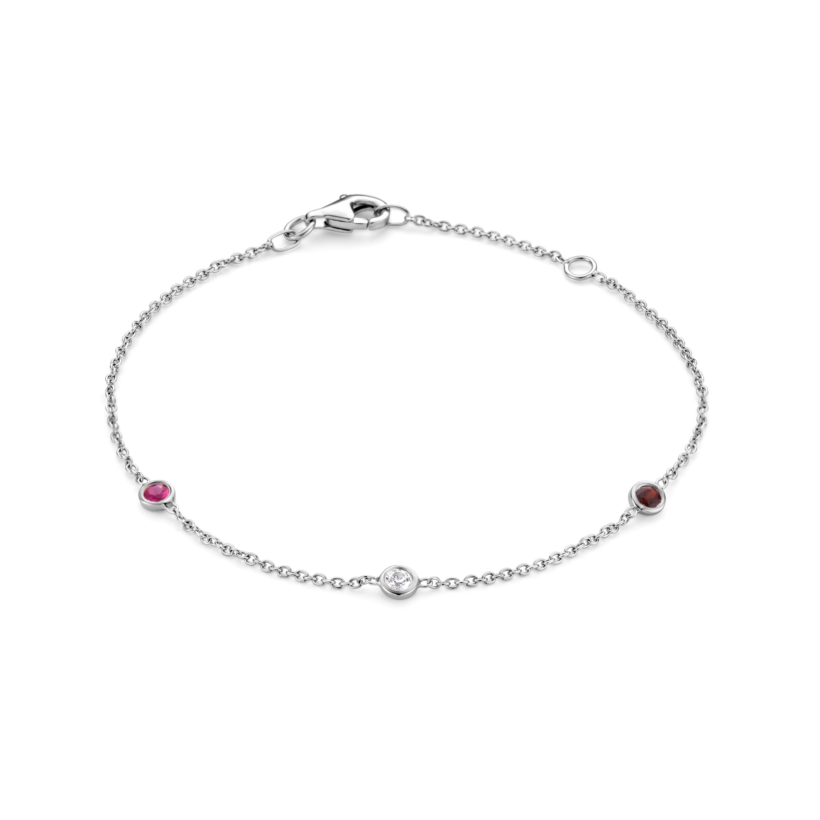 Birthstone Bracelet 3 stones