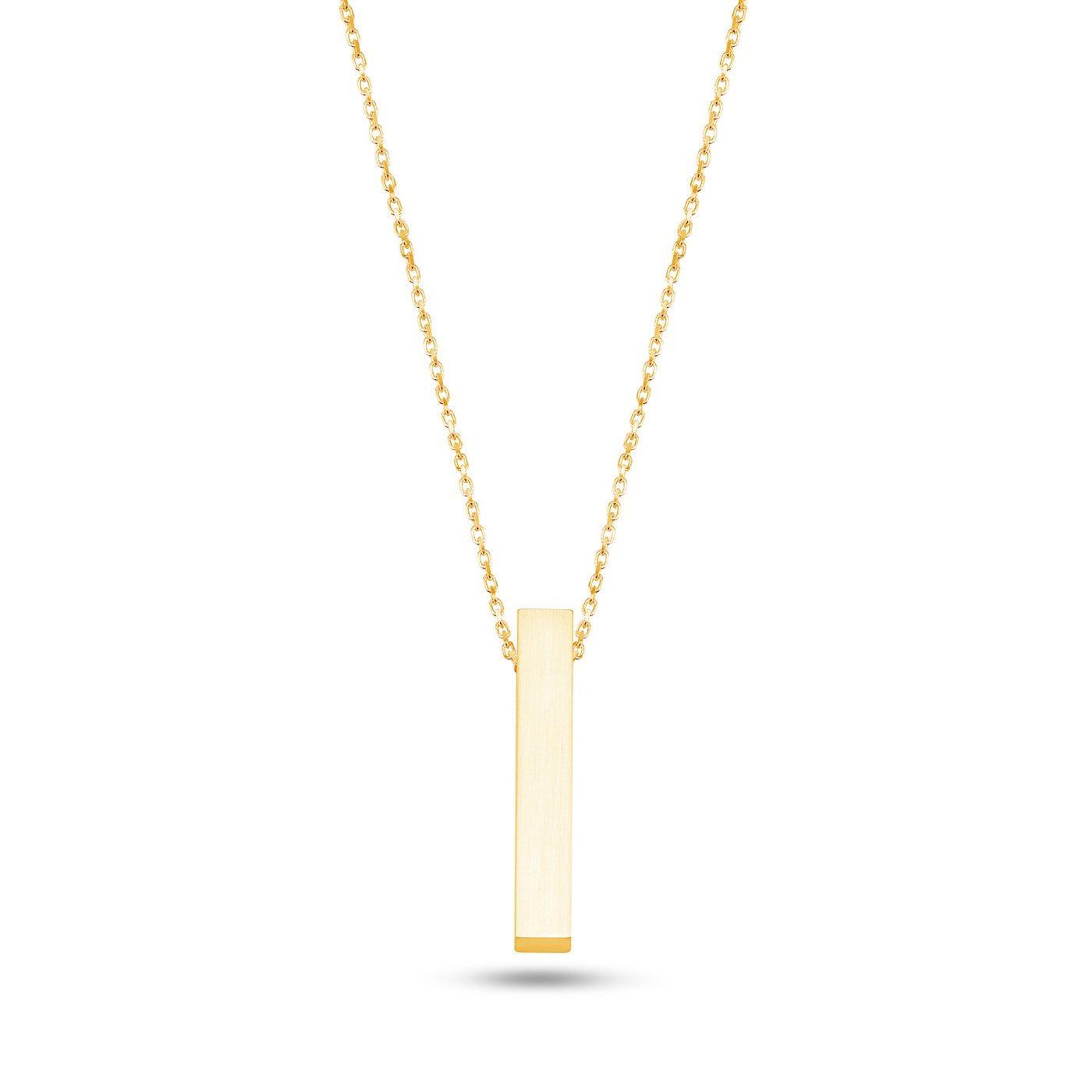 Necklace 'bar' with name engraving (Silver)