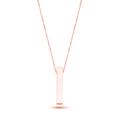 Necklace 'bar' with name engraving (Silver)