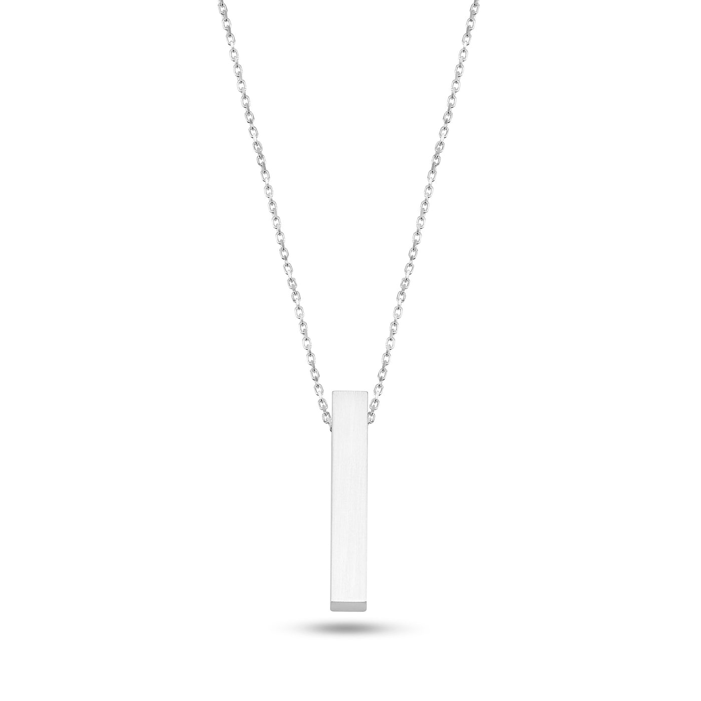 Necklace 'bar' with name engraving (Silver)