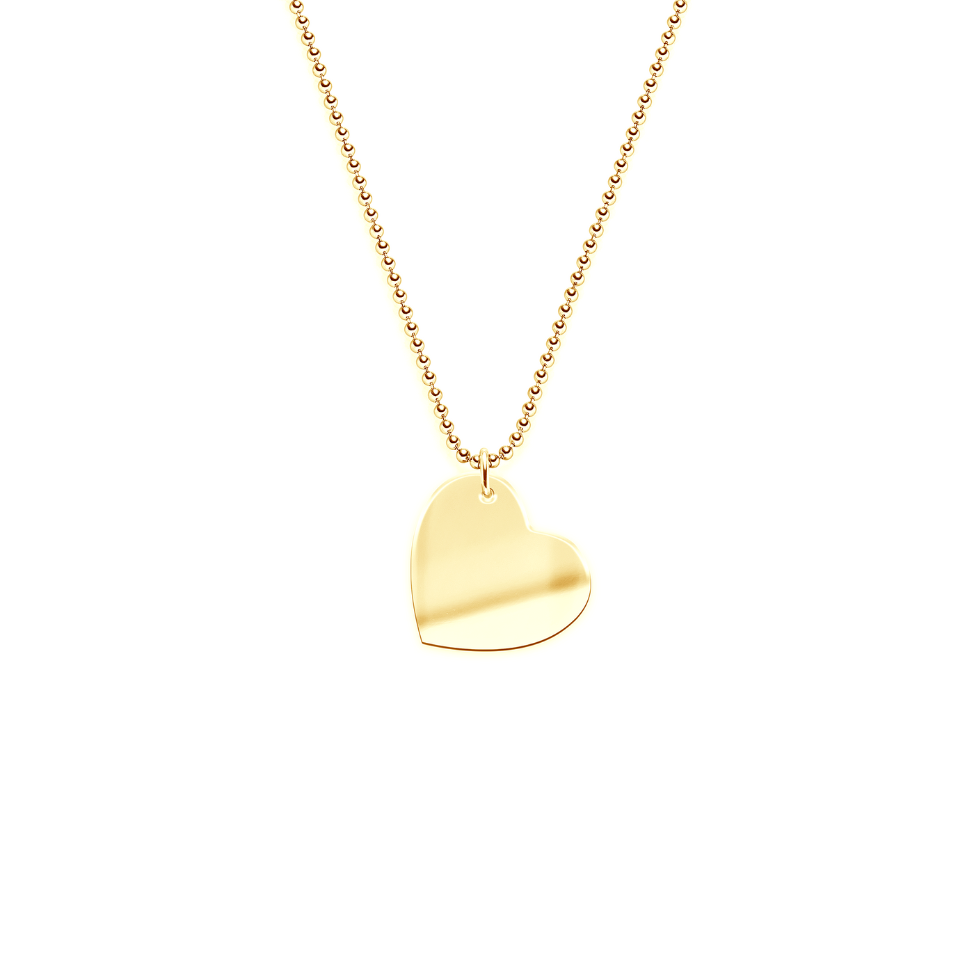 Necklace with hanging heart (Silver)