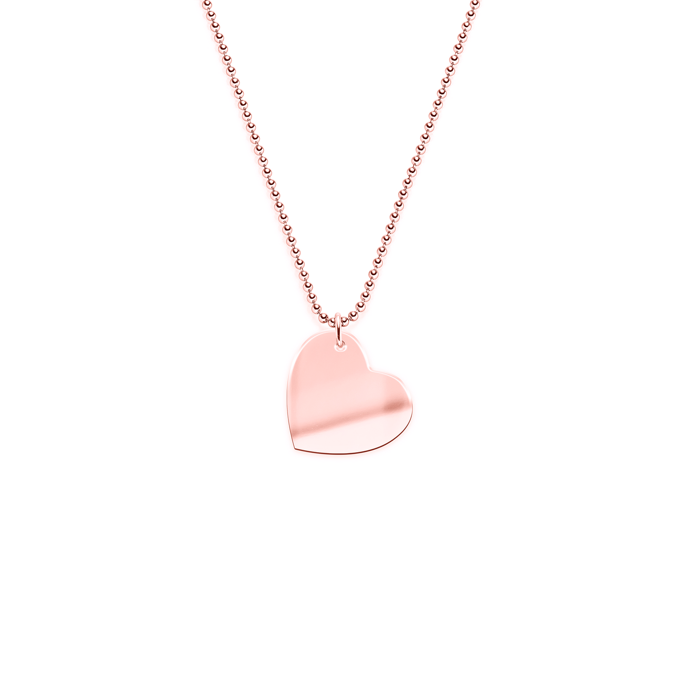 Necklace with hanging heart (Silver)