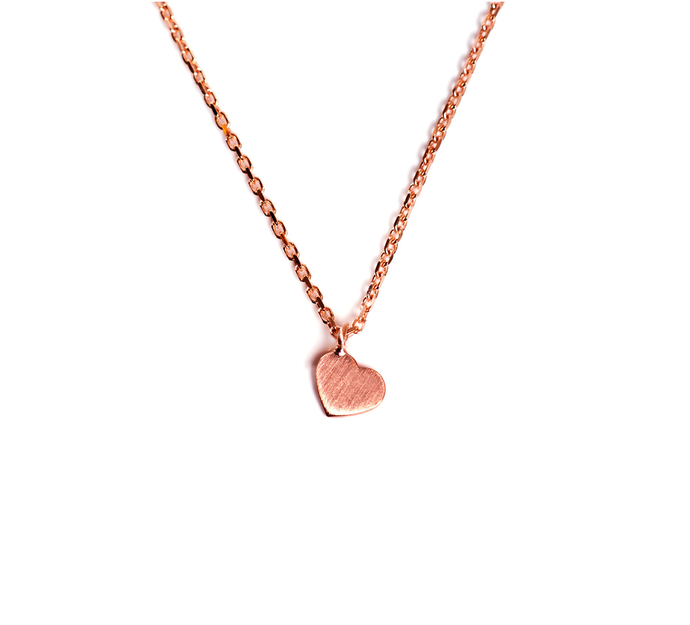 Necklace with small hanging heart (Silver)