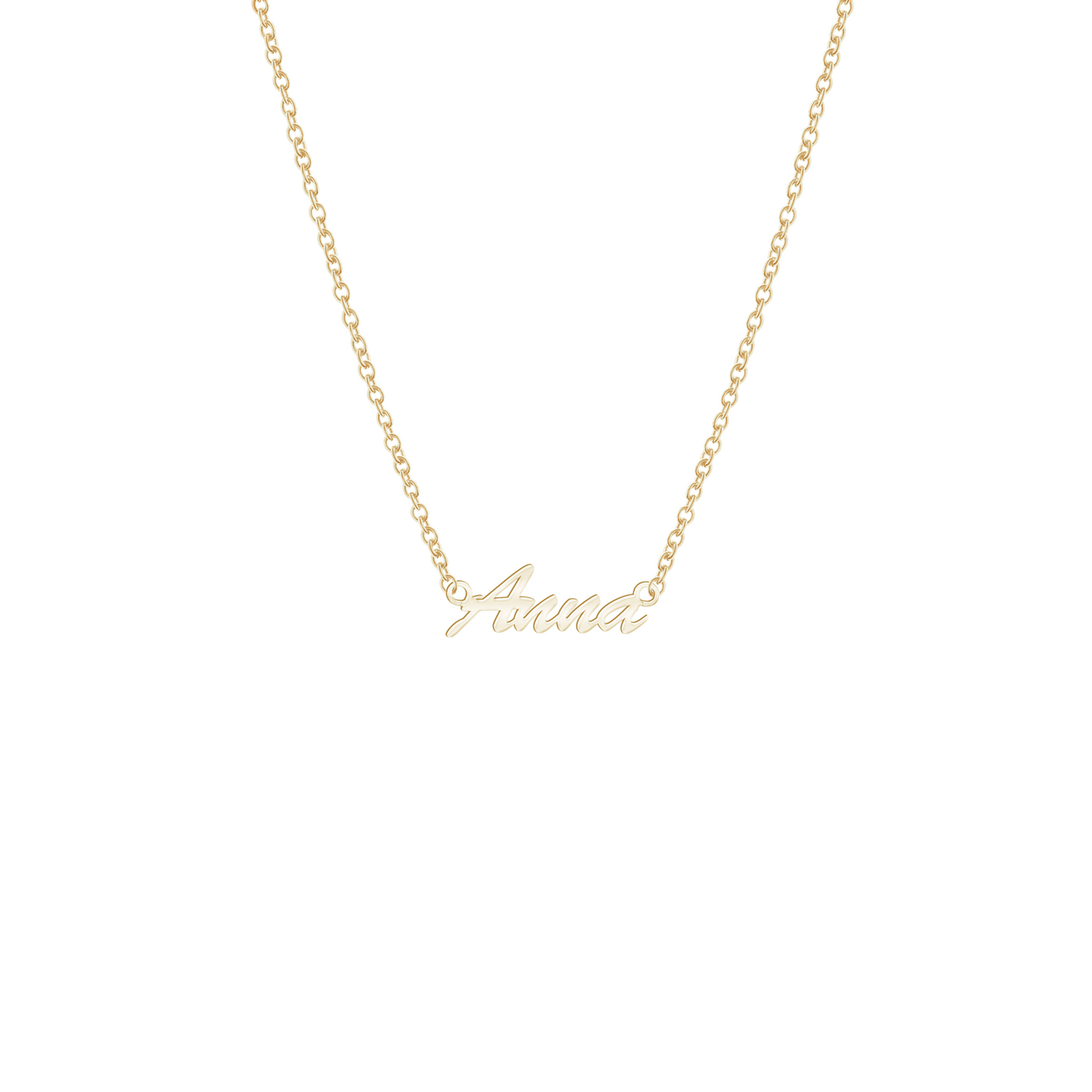 Name necklace "Handwriting" (Silver)