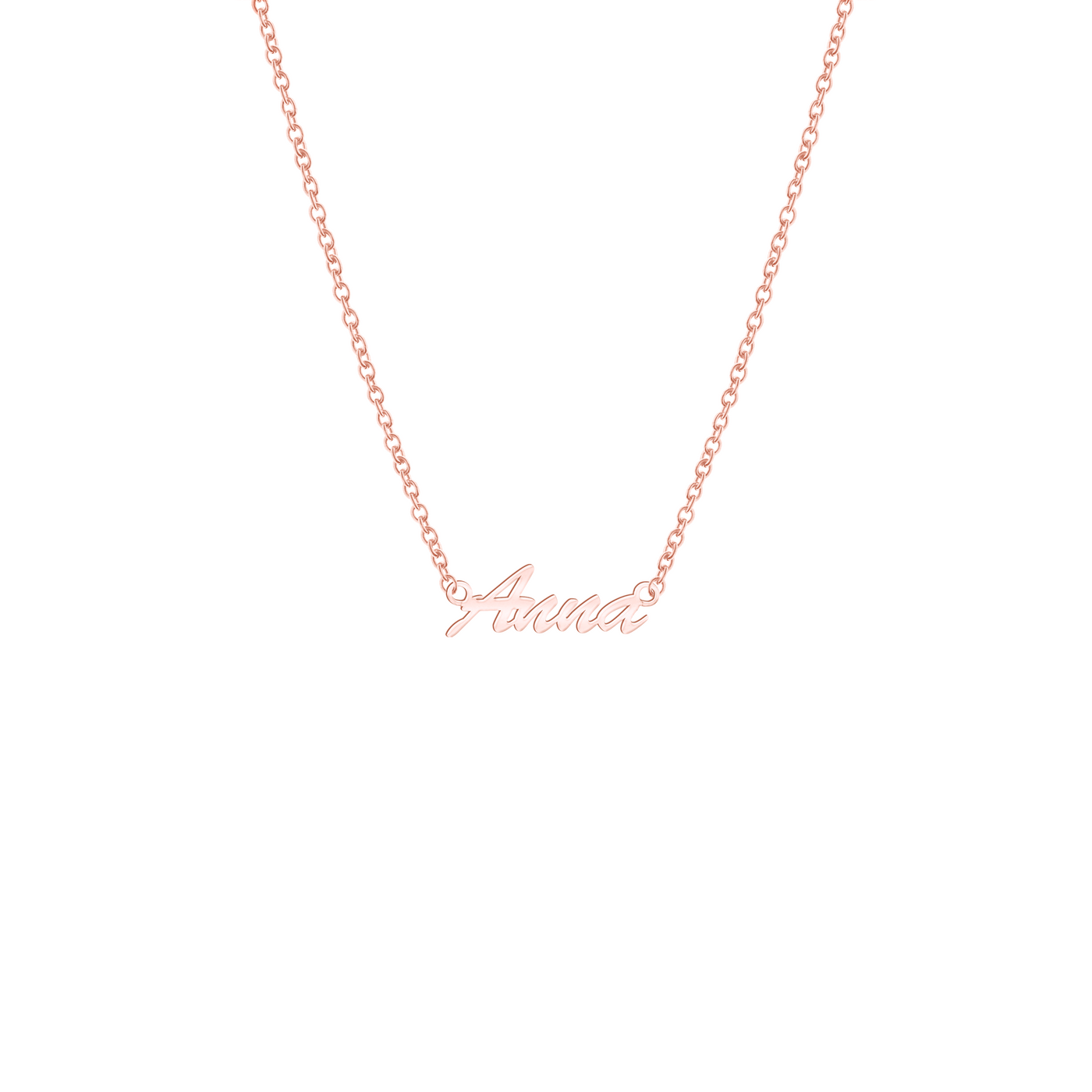 Name necklace "Handwriting" (Silver)