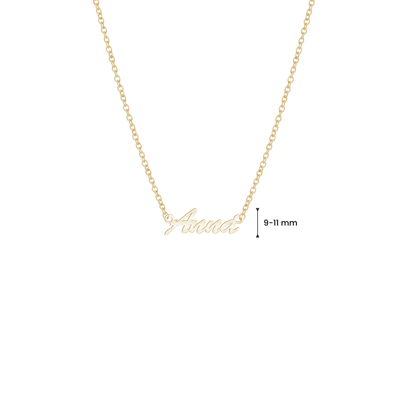 Name necklace "Handwriting" (Silver)