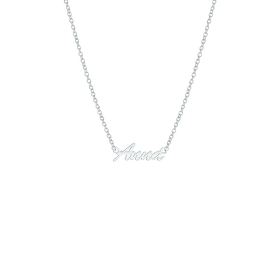 Name necklace "Handwriting" (Silver)