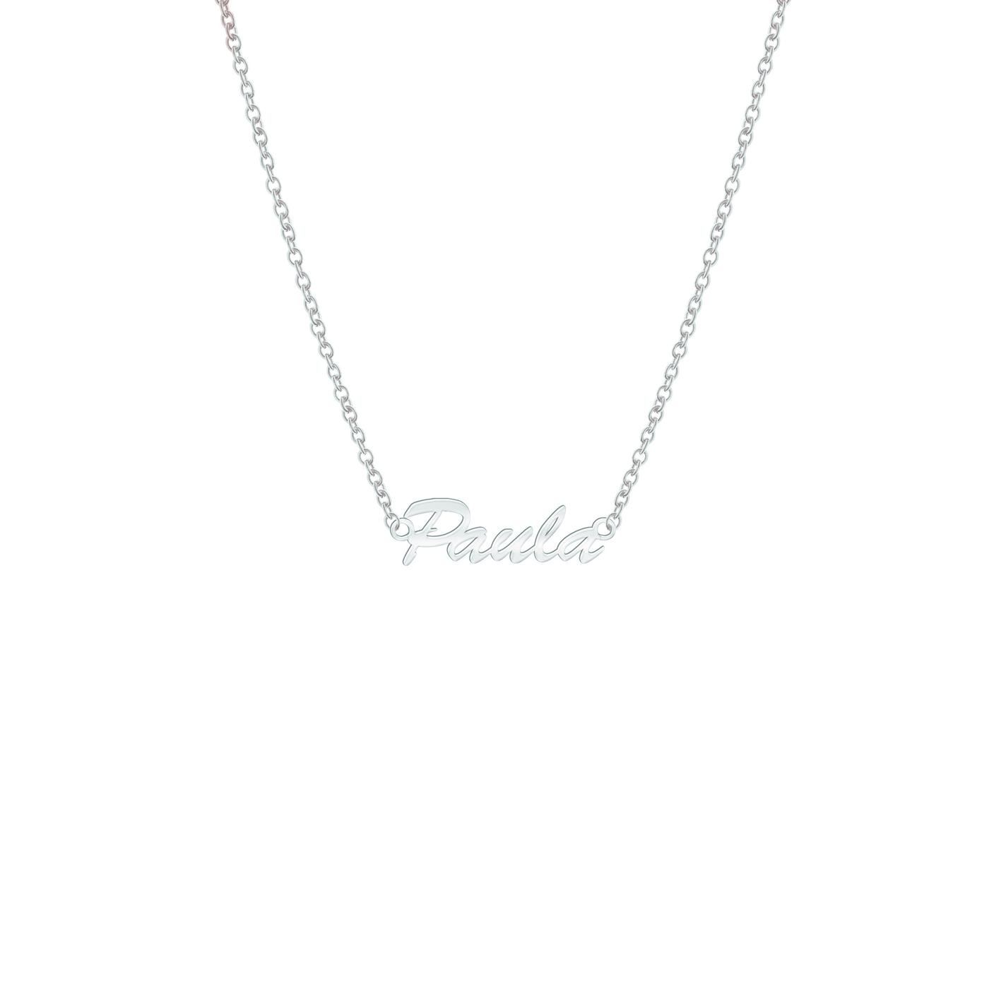 Name necklace "Handwriting" (Silver)